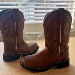 Brown Justin Western Cowboy Boots